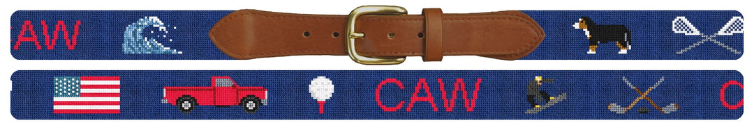 Custom Needlepoint Belt