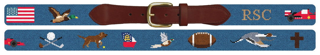 Custom Needlepoint Belt