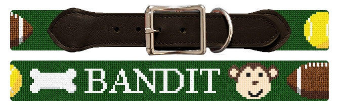 Custom Needlepoint Dog Collar
