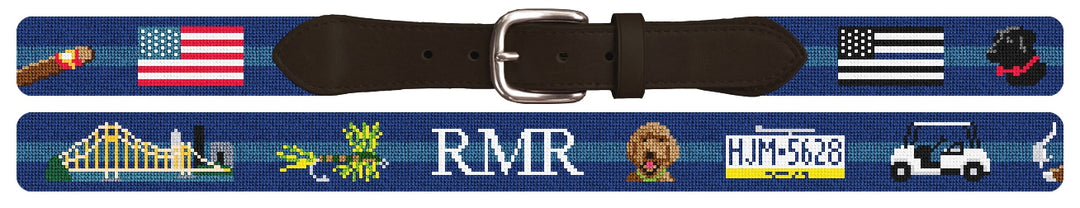 Custom Needlepoint Belt