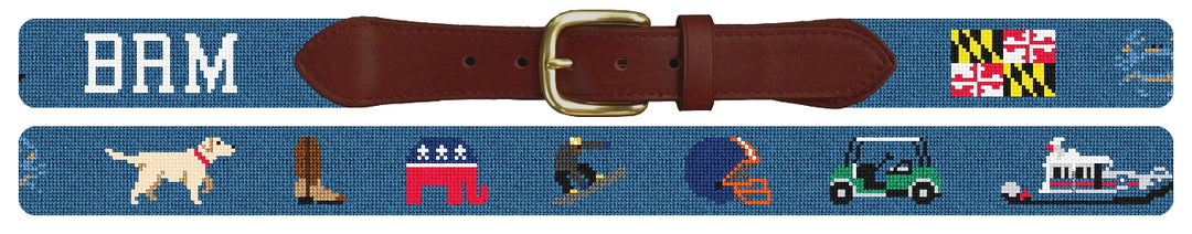 Custom Needlepoint Belt