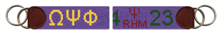 Custom Needlepoint Key Fob