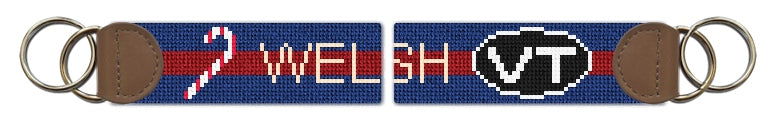 Custom Needlepoint Key Fob