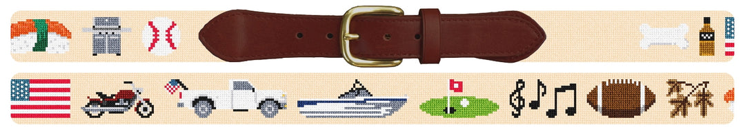 Custom Needlepoint Belt