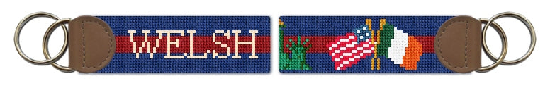 Custom Needlepoint Key Fob