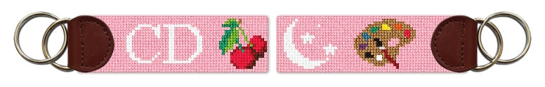 Custom Needlepoint Key Fob