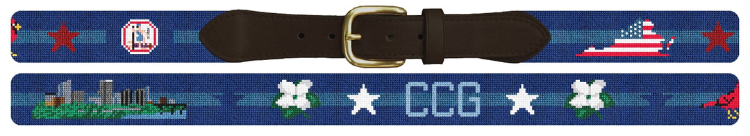 Custom Needlepoint Belt