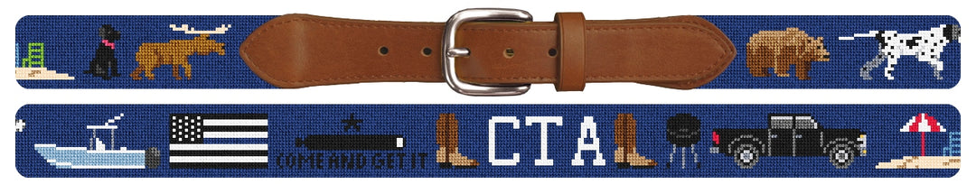 Custom Needlepoint Belt