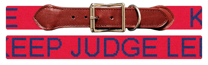 Custom Needlepoint Dog Collar