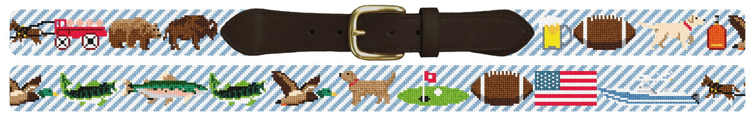 Custom Needlepoint Belt