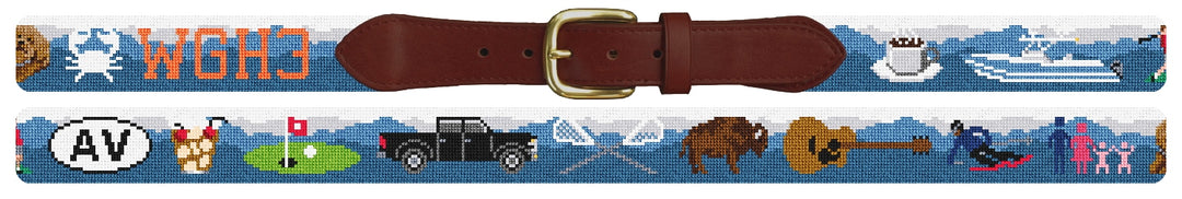 Custom Needlepoint Belt