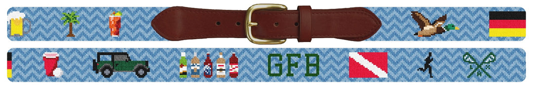 Custom Needlepoint Belt