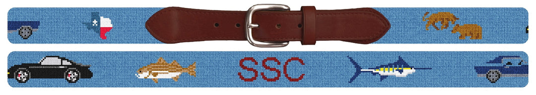 Custom Needlepoint Belt