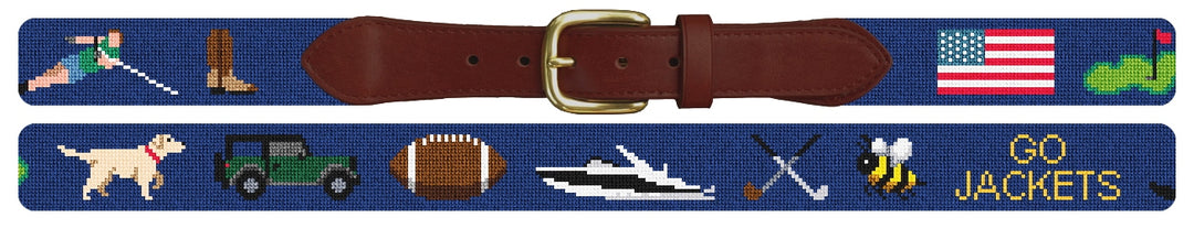Custom Needlepoint Belt