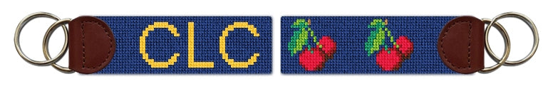 Custom Needlepoint Key Fob