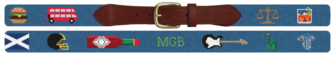 Custom Needlepoint Belt