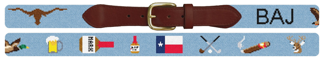 Custom Needlepoint Belt