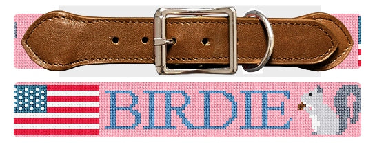 Custom Needlepoint Dog Collar