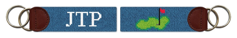 Custom Needlepoint Key Fob