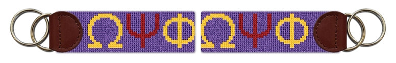 Custom Needlepoint Key Fob