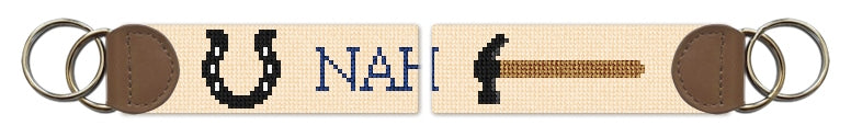 Custom Needlepoint Key Fob