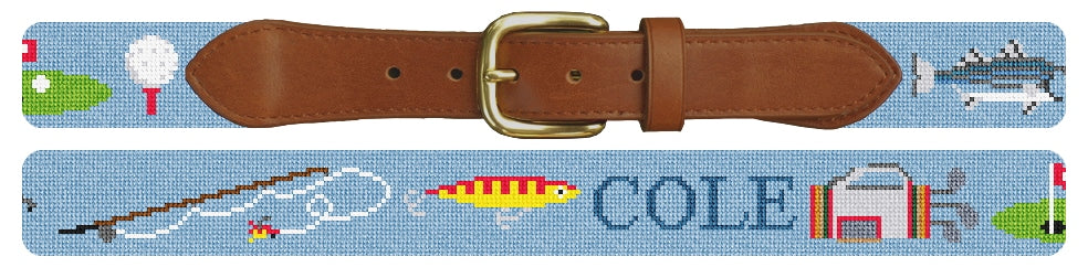 Custom Needlepoint Belt