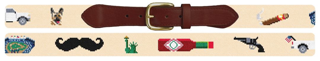 Custom Needlepoint Belt