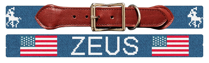 Custom Needlepoint Dog Collar