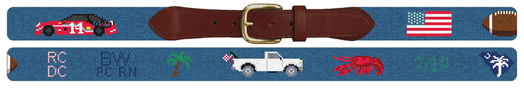 Custom Needlepoint Belt