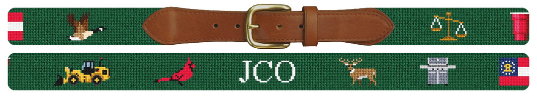Custom Needlepoint Belt