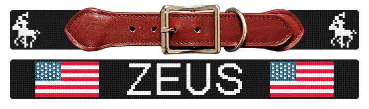 Custom Needlepoint Dog Collar