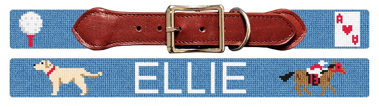 Custom Needlepoint Dog Collar