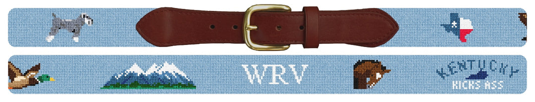 Custom Needlepoint Belt