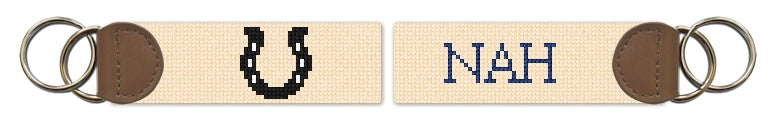 Custom Needlepoint Key Fob