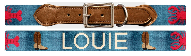 Custom Needlepoint Dog Collar