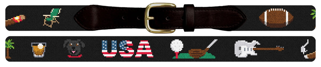 Custom Needlepoint Belt