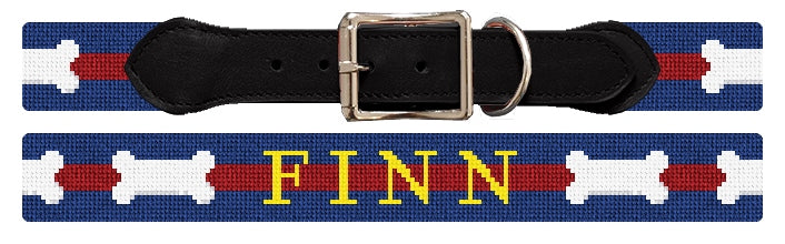 Custom Needlepoint Dog Collar