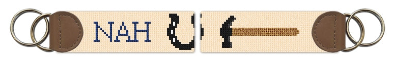 Custom Needlepoint Key Fob
