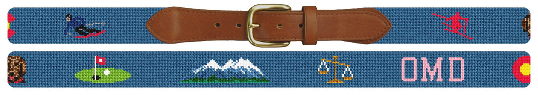Custom Needlepoint Belt