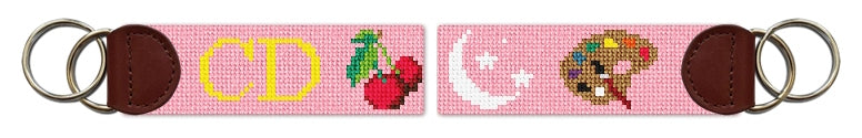 Custom Needlepoint Key Fob