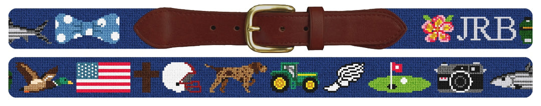 Custom Needlepoint Belt