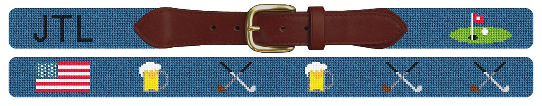 Custom Needlepoint Belt