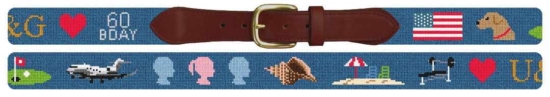 Custom Needlepoint Belt
