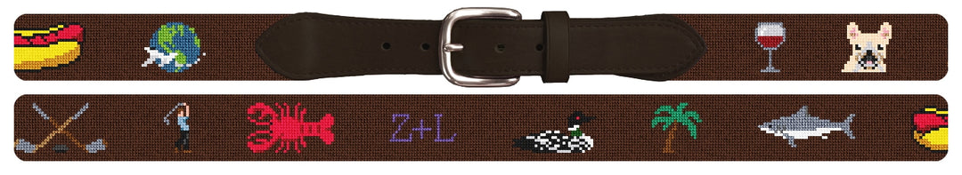 Custom Needlepoint Belt