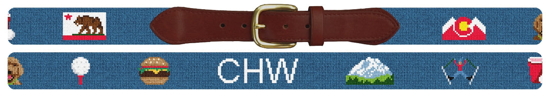 Custom Needlepoint Belt