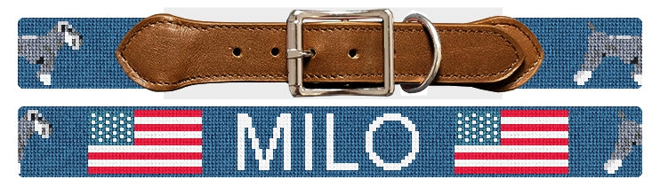 Custom Needlepoint Dog Collar