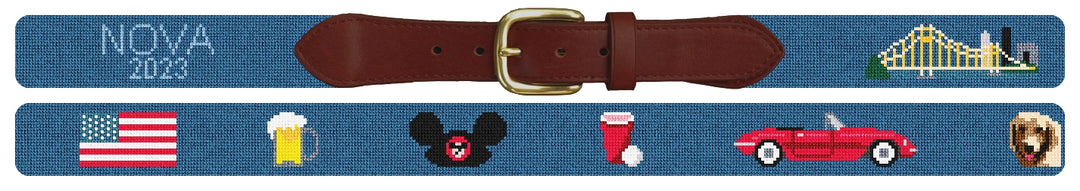 Custom Needlepoint Belt
