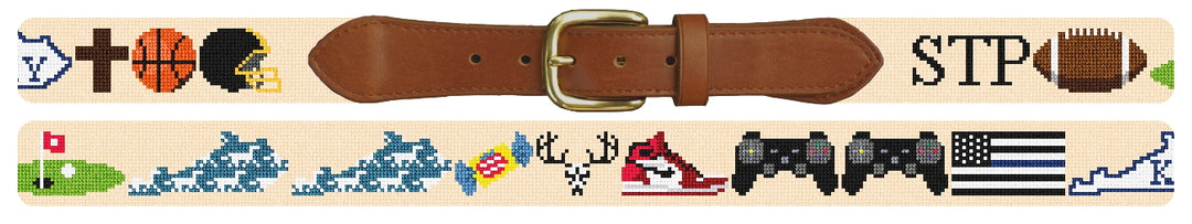 Custom Needlepoint Belt
