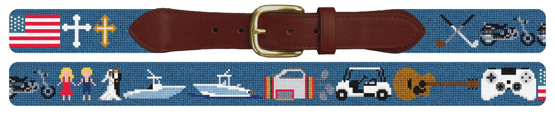 Custom Needlepoint Belt