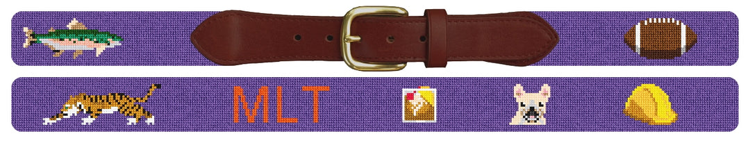 Custom Needlepoint Belt